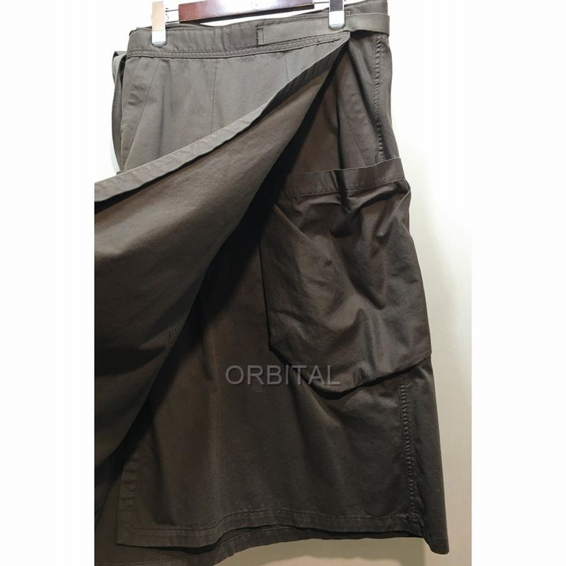 【JULIUS】巻きスカート JULIUS 24SS SILK BANBOO CLOTH PRIEST LONG SKIRT プリースト