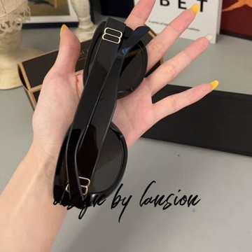 2025新款貓眼墨鏡女高級感uv400防曬防紫外線大臉顯瘦太陽眼鏡潮