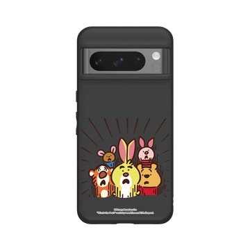 Pixel 8 Pro SolidSuit 黑 - 迪士尼-小熊維尼 Disney Winnie The Pooh - 插畫家系列(卡娜赫拉) - 嚇一跳
