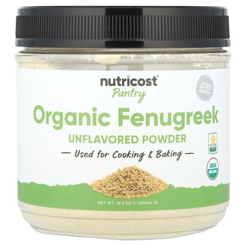 Nutricost, Pantry，有機胡蘆巴粉，原味，16.2 盎司（454 克）