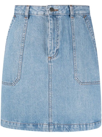 A.P.C. - Léa denim miniskirt - women - Cotton - 44 - Blue