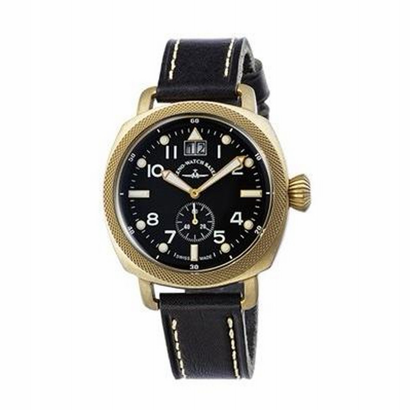 ZENO-WATCH(ゼノウォッチ) ブロンズ ZENO-WATCH(ゼノウォッチ) Quartz Bronze Cushion （ブラック