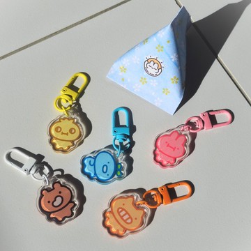 尷尬動物盲盒 - 神秘壓克力吊飾