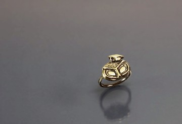 圖像系列-貓頭鷹黃銅戒