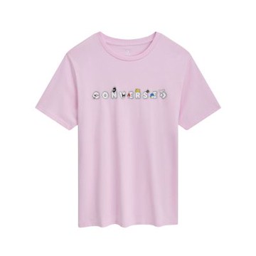 Converse Hello Kitty Sticker Tee 短袖 男女款 粉色 三麗鷗 CVM5T517-CV3