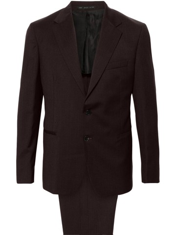 Low Brand - single-breasted wool suit - men - Virgin Wool - 4 - Red