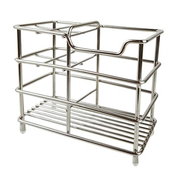 四格不鏽鋼牙刷架  1個  銀色