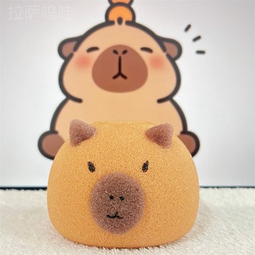 🔥臺灣出貨🔥沐浴球 洗澡球 卡皮巴拉海綿球 洗澡 洗臉 搓起泡 沐浴 浴室 超萌兒童沐浴球