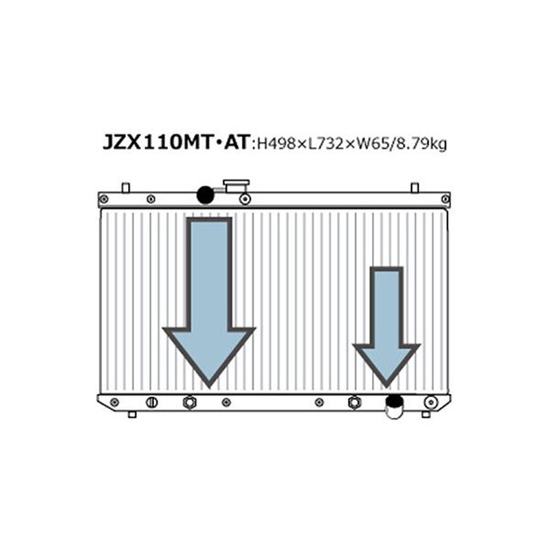 HPI ラジエターEVOLVE STD マークII ヴェロッサ JZX110 96/09〜04/10 1JZ-GTE MT/AT共通  LINEショッピング