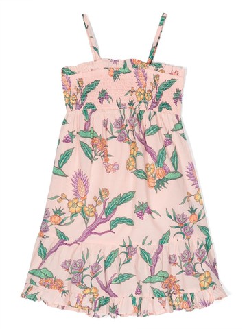 Scotch & Soda - floral-print ruffle hem mini dress - kids - TENCEL™ Modal (LENZING)/Cotton/Organic Cotton - 4 yrs - Pink