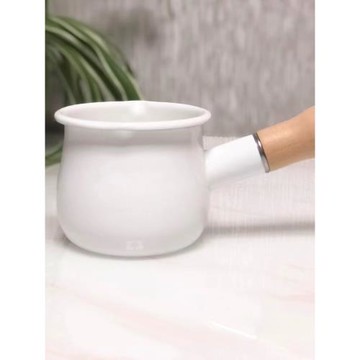 健豐迷你琺瑯搪瓷奶鍋日式10cm加厚兒童奶鍋家用煲醬料鍋輔食熱奶