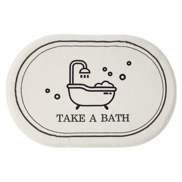 comet Home 橢圓形腳踏墊  象牙白  60 x 40 x 1.7cm  1片