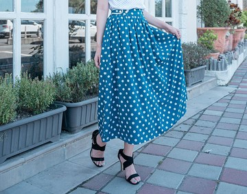 波卡圓點中長裙 Polka Dot Skirt