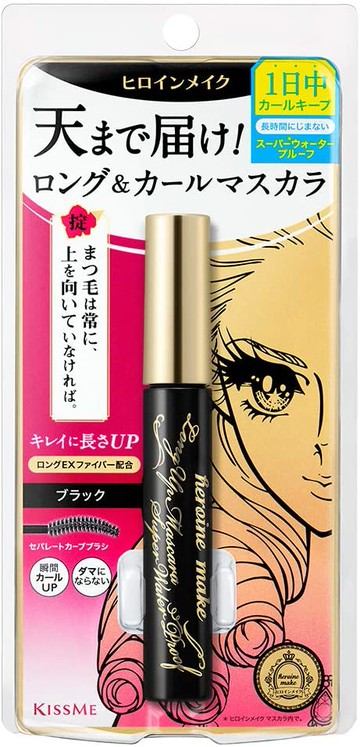 Heroine Makeup Long UP Mascara Super WP 01 Black Isehan
