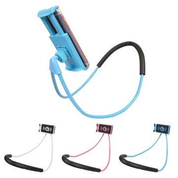 頸掛式手機懶人支架 掛脖式手機平板架 蛇管可彎曲行動懶人架手機座 直播支架 追劇神器 贈品禮品