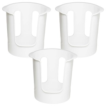 餐具收納碗架 Set 3入 適用於11.5cm以下的碗 約可裝4~6個小碗  白色  1組