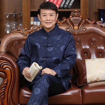 老人過壽生日唐裝男套裝中國風喜慶春秋夾克外套大碼爺爺爸爸禮服