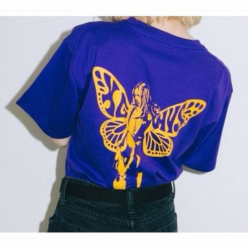 ヒステリックグラマー　BUTTERFLY オーバーサイズTシャツ