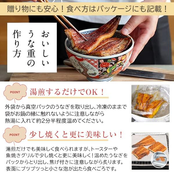 うなぎ屋かわすい ギフト 国産 うなぎ 蒲焼き カット 100g×２袋 肝吸い 付き