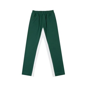 OVERFLOW 春季百搭開衩拼接撞色直筒垂感美式休閑褲長褲