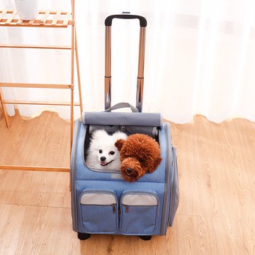 寵物推車 寵物手推車 寵物外出 寵物大推車 狗推車 貓推車 寵物車貓包外出便攜貓籠子寵物拉桿箱狗狗雙肩背包貓咪用品裝貓行李箱