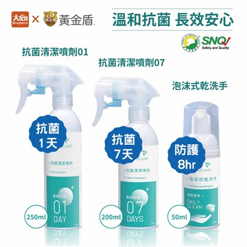 黃金盾 抗菌清潔噴劑07/24Hours/泡沫式乾洗手