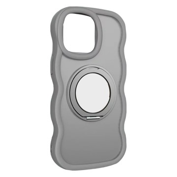 bebehome 鏡子支架波浪磨砂磁吸半透殼  灰色  iPhone 16