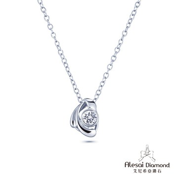 【焦糖小姐】品牌聯名-Alesai 艾尼希亞鑽石 10分 D/VVS1 鑽石項鍊 3EX車工 培育鑽石