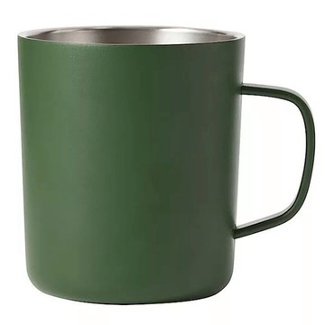 MUJI 無印良品 不鏽鋼馬克杯 380ml  綠色  1個