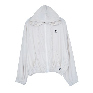 5th STREET｜山形｜女裝｜輕薄透氣寬版連帽防曬外套｜杏色