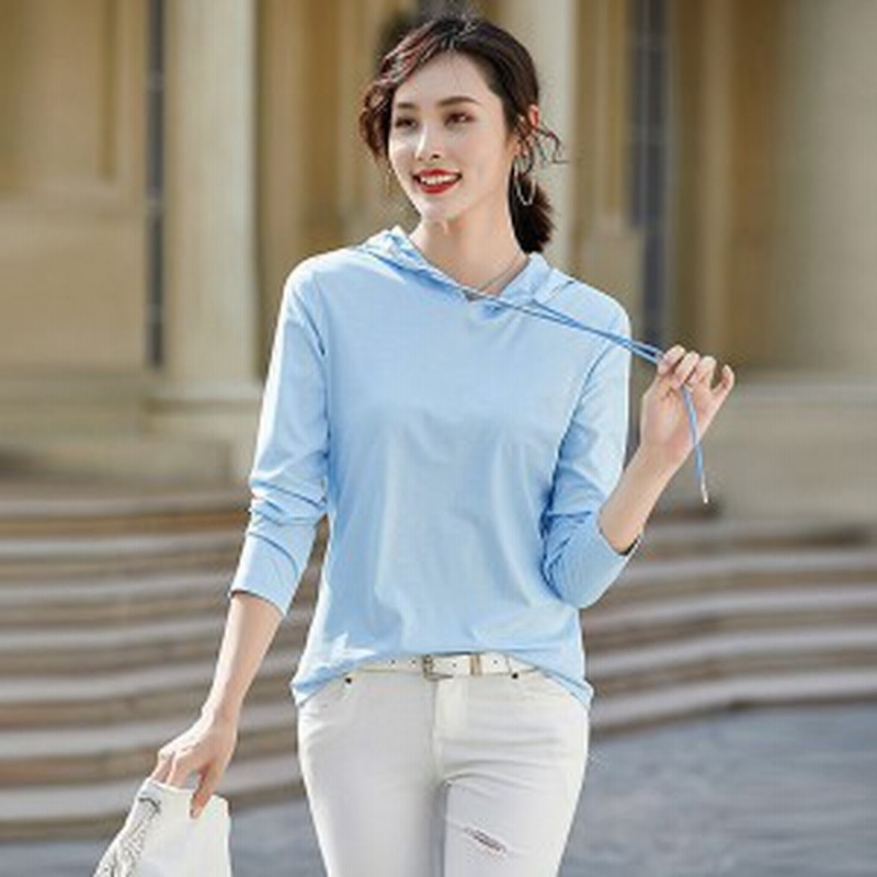 Tシャツ 大きいサイズ レディース 綿 長袖 40代 体型カバー カットソー 春秋 おしゃれ Tシャツ パーカー 7色 シンプル きれいめ トップス 通販 Lineポイント最大1 0 Get Lineショッピング