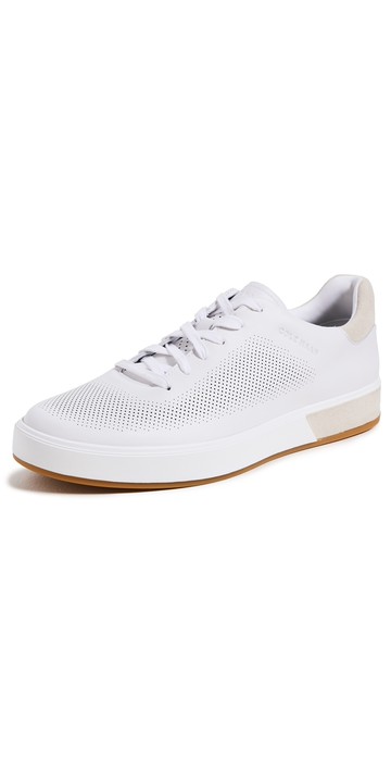 Cole Haan Grandpro Angleace Sneakers Optic White/Silver Birch 7