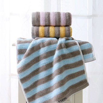 2條裝金號純棉毛巾家用洗臉成人情侶全棉吸水耐臟不掉色A類大面巾