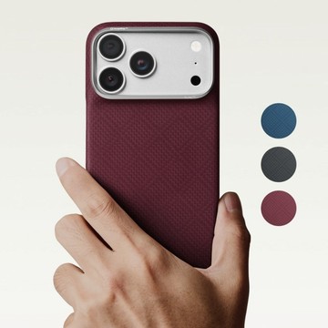 iPhone18/17 ProMax 航太纖維超薄磁吸手機殼 ARGYLE 熔岩黑