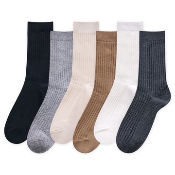 【ONEDER旺達】日系雙針堆堆襪 女長統襪 泡泡襪 台灣製女襪棉襪