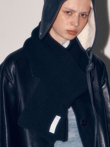 PLAIN Scarf / WOOL / Black