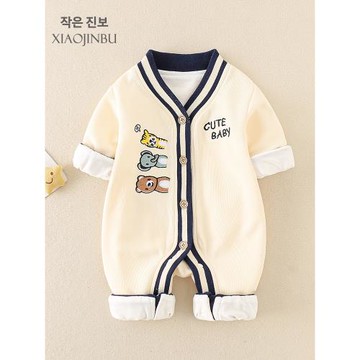 5個月男寶寶衣服秋季4嬰兒秋裝2025新款男寶寶外套連體衣3卡通潮8