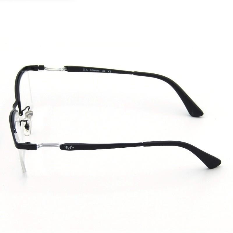 未使用 正規品 Ray Ban レイバン ハーフリム ブラック メガネ H812 未使用 Ray-Ban レイバン メガネフレーム RB8746D メタルブロウ