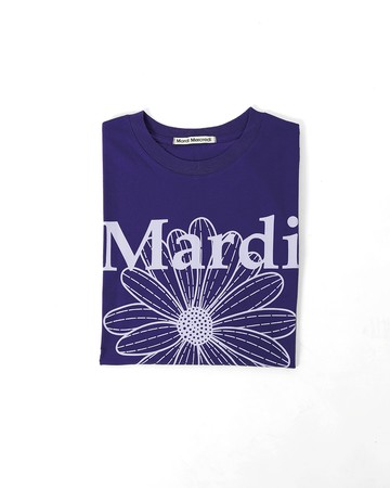 MARDI MERCREDI 印花短TEE 紫色 經典小雛菊 薰衣草紫花 TSHIRT FLOWERMARDI