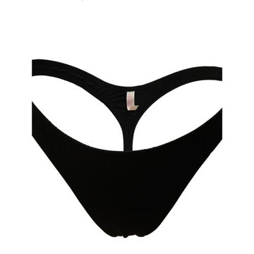 超性感丁字泳褲女高彈低腰歐美T型迷爾褲比基尼單條游泳褲黑超大