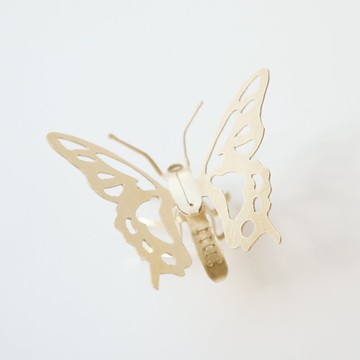 蝴蝶 - 黃銅昆蟲摺疊擺設 裝飾 玻璃擺設