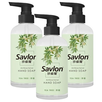 Savlon 沙威隆 台灣公司貨 抗菌洗手露 茶樹  500ml  3瓶