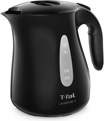 【日本代購】T-fal 特福 1.2L 電熱水壺 Justin+ KO4908JP 黑色
