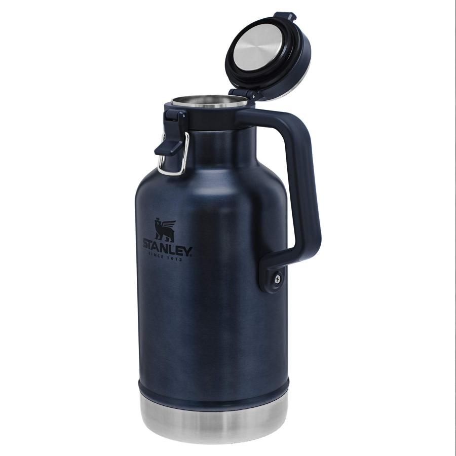 Stanley Classic Easy-Pour Growler 64oz, Insulated Growler Keeps Beer Cold ＆ Carbonated made with Stainless Steel Interior, Durable Exterior Coating