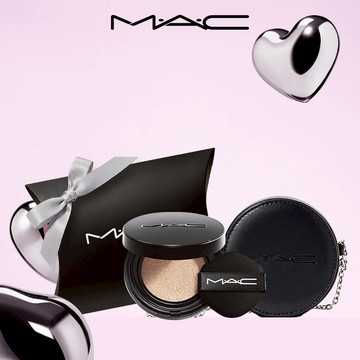 【MAC】贈時尚鍊條包✨[收禮者自選色號]超持妝霧絲絨氣墊粉餅SPF 50/PA+++ #AI小黑碟 | 氣墊 底妝 生日禮物 金牛座禮物