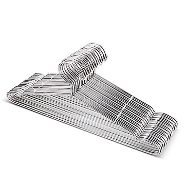 【收納皇后】高品質不鏽鋼實心衣架(40入/組)