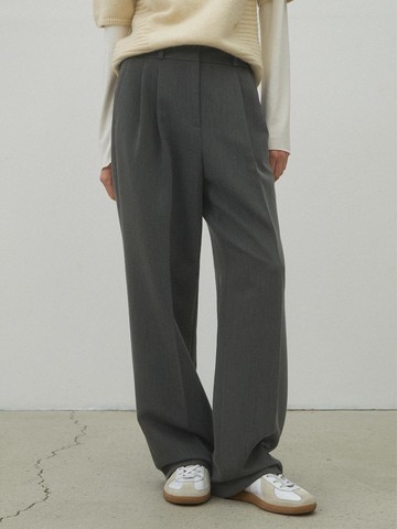 ESSENTIAL TWO TUCK WIDE PANTS(PT-5578)