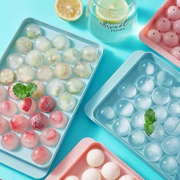 凍冰塊模具家用食品級冰球冰格製冰盒自制圓形軟硅膠商用儲冰神器 冰球模具 冰塊 模具矽膠 制冰盒 圓形冰塊模具 矽膠模具