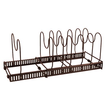 mohe 木暉居家 U型伸縮廚房鍋具碗盤瀝水收納架 25 x 15 x 8cm 1.2kg  黑色  1個