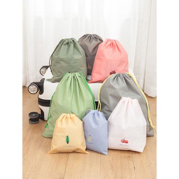 旅行神器大號便攜洗澡洗漱洗浴包游泳束口收納衣服浴巾臟衣袋防水